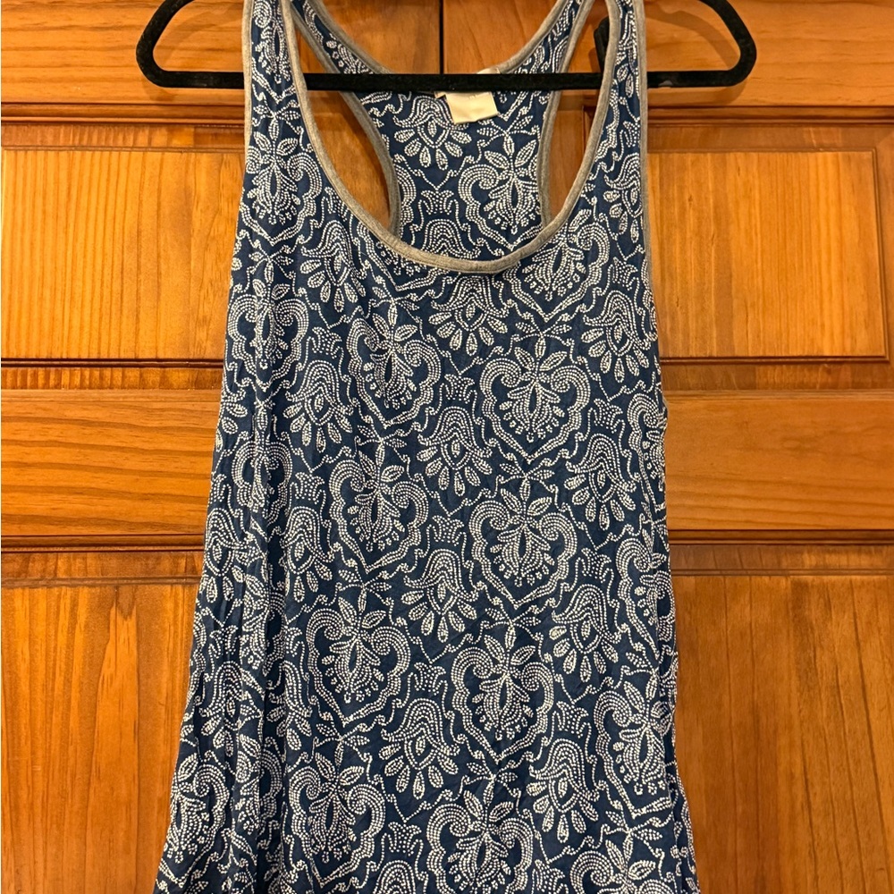 Blue Paisley Women's Tank Top & shorts pajamas